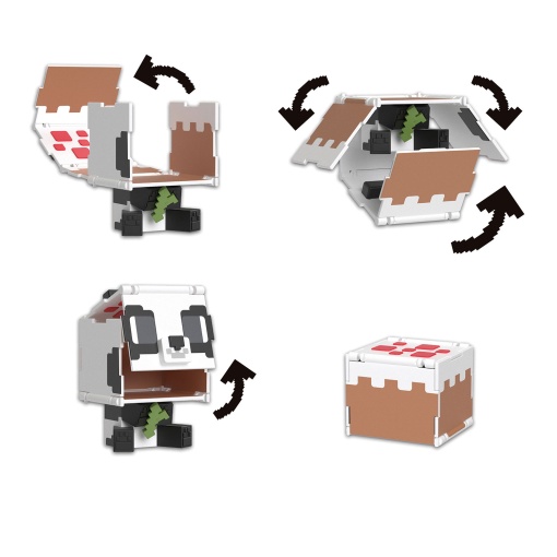 MINECRAFT Flippin' Figs 2 em 1 Panda + Bolo MATTEL