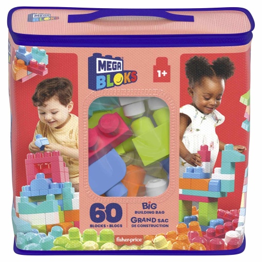 Mega Bloks 60 peças cores pastel MATTEL