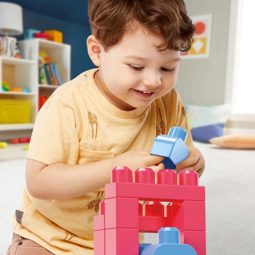 Mega Bloks 60 peças cores pastel MATTEL