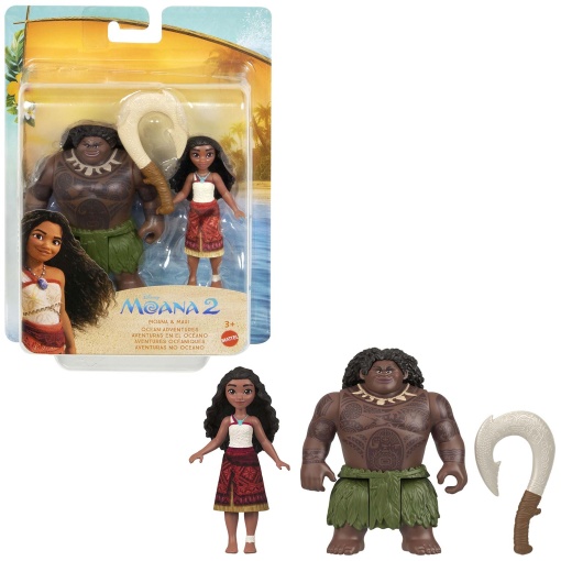 DISNEY VAIANA 2 Pack 2 Figuras VAIANA + MAUI MATTEL