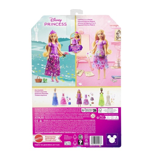 DISNEY PRINCESS RAPUNZEL 2 em 1 MATTEL