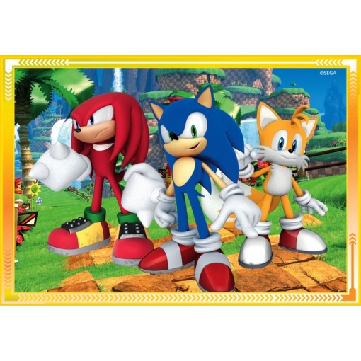 Puzzle CLEMENTONI 12-16-20-24 peças progressivo Sonic