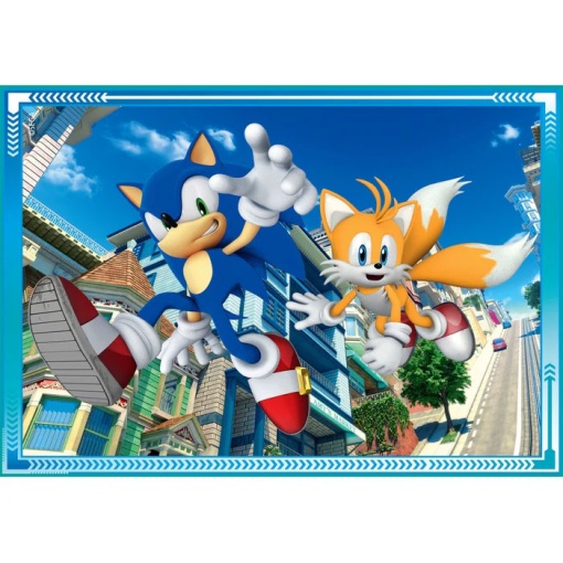 Puzzle CLEMENTONI 12-16-20-24 peças progressivo Sonic