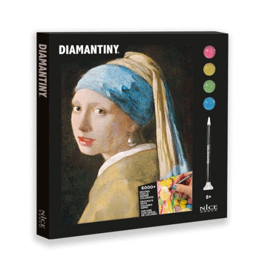 Pintar com Diamantes A Rapariga com Brinco de Pérola, Vermeer NICE Diamantiny