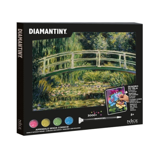 Pintar com Diamantes Ponte Japonesa, Monet NICE Diamantiny