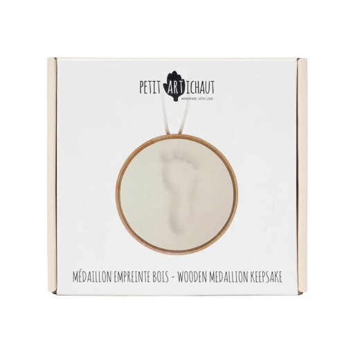 Medalhão de impressão em madeira Petit Artichaud