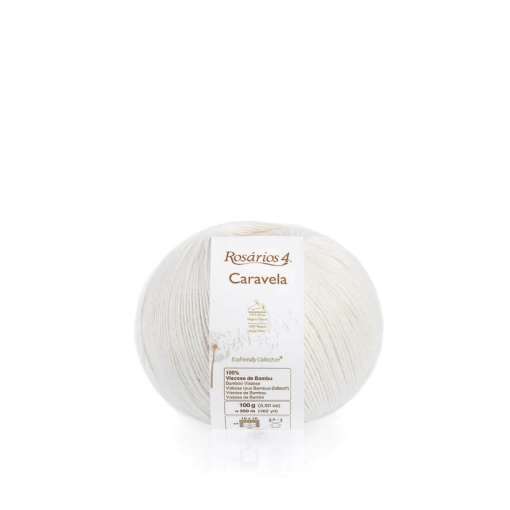 Fio de Tricot Rosários 4 Caravela 100g Branco 01