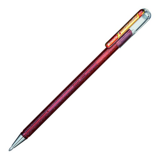 Roller Gel PENTEL K110 Dual Metallic 1mm Laranja/Amarelo Metálico