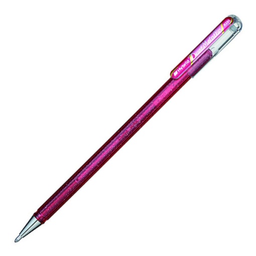 Roller Gel PENTEL K110 Dual Metallic 1mm Rosa/Rosa Metálico