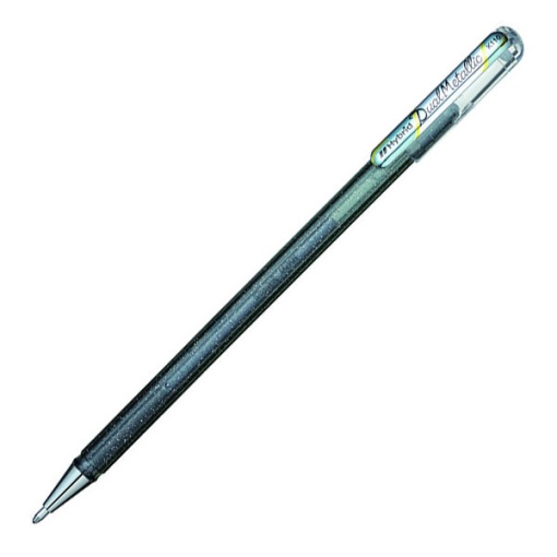 Roller Gel PENTEL K110 Dual Metallic 1mm Prateado