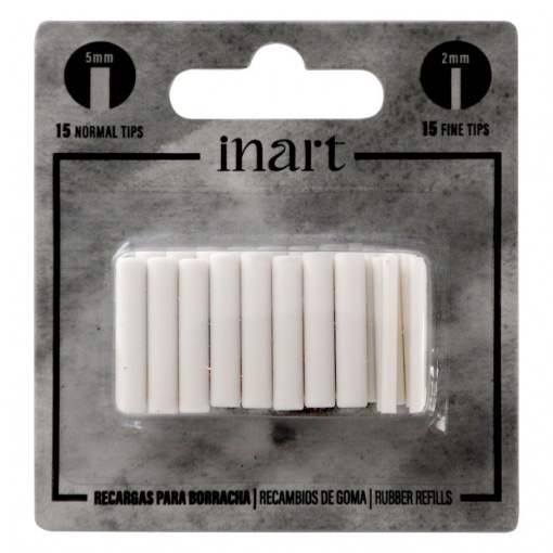 Recargas Borracha Eléctrica INART 2mm e 5mm (15+15 unidades)