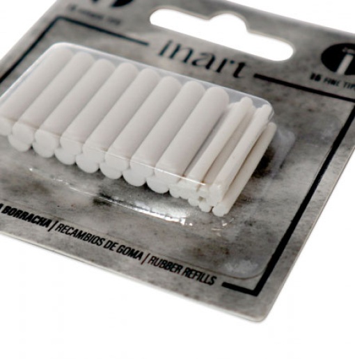 Recargas Borracha Eléctrica INART 2mm e 5mm (15+15 unidades)