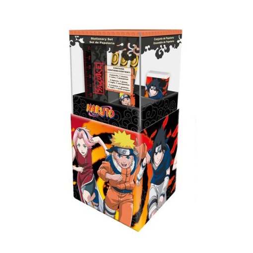 Conjunto escolar Naruto 6 peças
