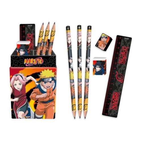 Conjunto escolar Naruto 6 peças