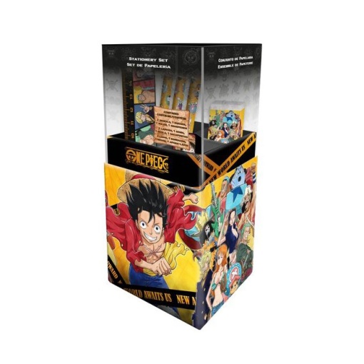 Conjunto escolar One Piece 6 peças