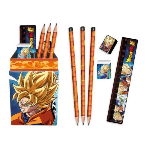 Conjunto escolar Dragon Ball 6 peças