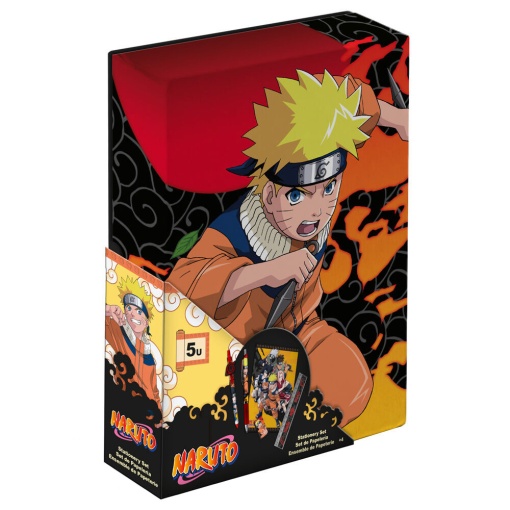 Conjunto escolar Naruto 5 peças