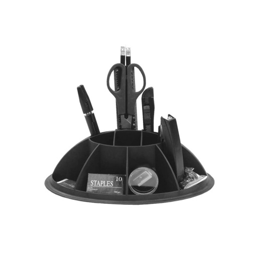Organizador de secretária plástico preto 11 peças FOROFIS 91603