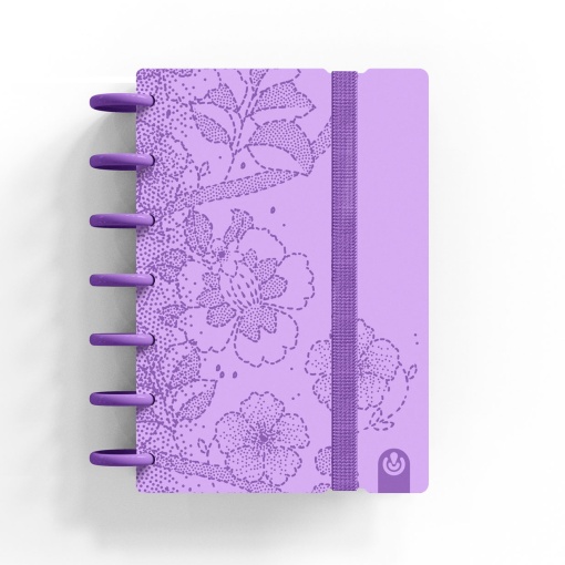 Caderno INGENIOX A6 pontilhado LDT Edition #4 com elástico malva
