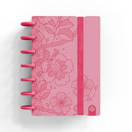 Caderno INGENIOX A6 pontilhado LDT Edition #4 com elástico rosa