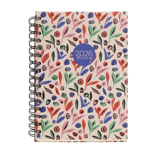 Agenda escolar semanal A5 2025/26 16 meses espiral MIQUELRIUS Plus Garden