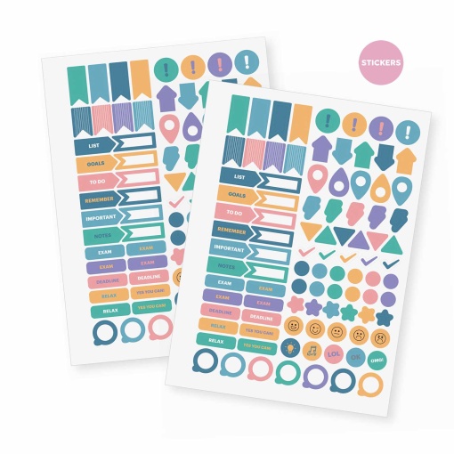 Agenda escolar diária A5 2025/26 12 meses espiral MIQUELRIUS Back to Basics Plus rosa