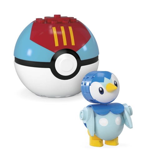 Mega Pokémon Construx Pokébola Togepi & Piplup 41 peças MATTEL