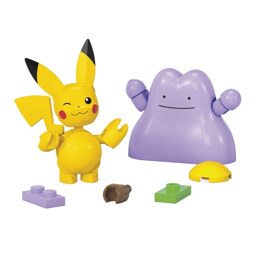 Mega Pokémon Construx Pokébola Pikachu & Ditto 42 peças MATTEL