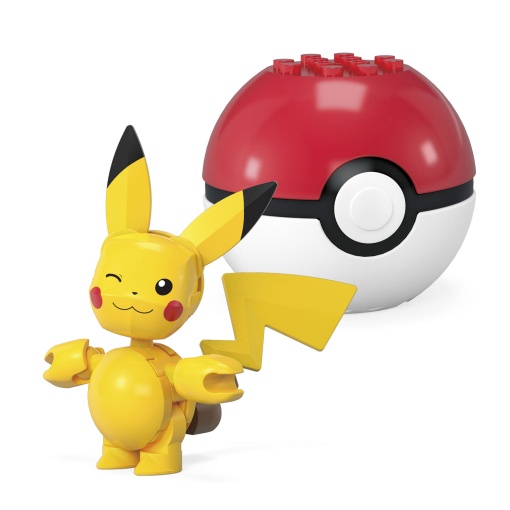 Mega Pokémon Construx Pokébola Pikachu & Ditto 42 peças MATTEL