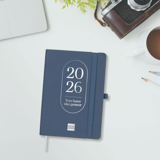 Agenda escolar semanal 118x168mm 2025/26 16 meses FINOCAM Capri Power com elástico