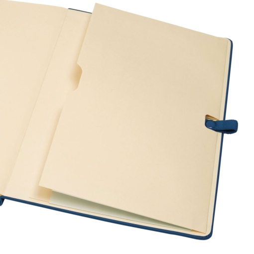 Caderno A5 capa dura FINOCAM Nexo liso 72 folhas 80g azul marinho