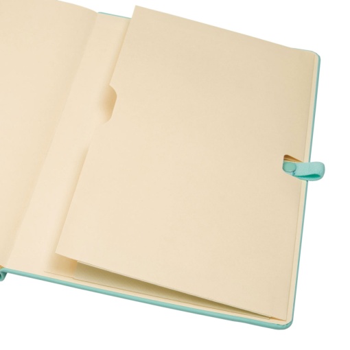 Caderno A5 capa dura FINOCAM Nexo liso 72 folhas 80g turquesa