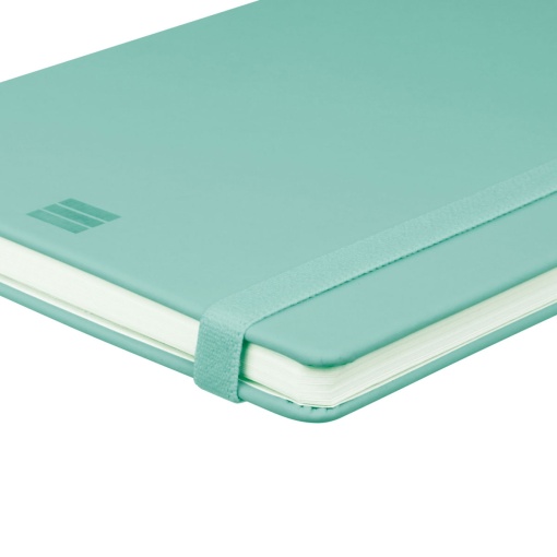 Caderno A5 capa dura FINOCAM Nexo liso 72 folhas 80g turquesa