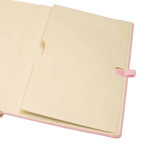 Caderno A5 capa dura FINOCAM Nexo liso 72 folhas 80g rosa