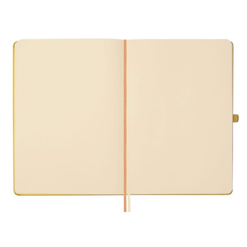 Caderno A5 capa dura FINOCAM Nexo liso 72 folhas 80g camel
