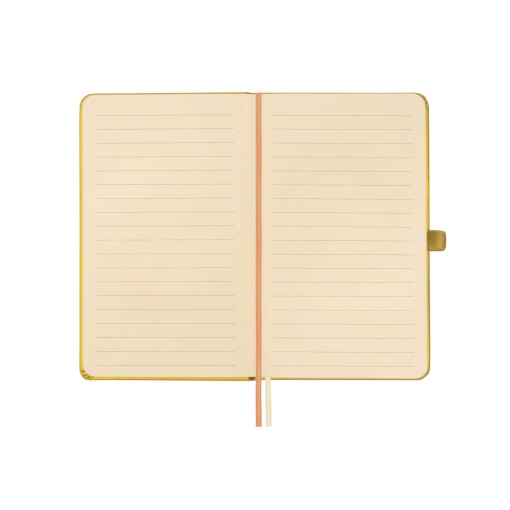 Caderno A6 capa dura FINOCAM Nexo pautado 72 folhas 80g camel