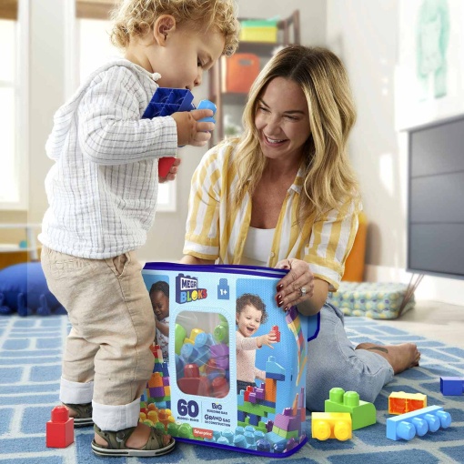 Mega Bloks 60 peças cores brilhantes MATTEL