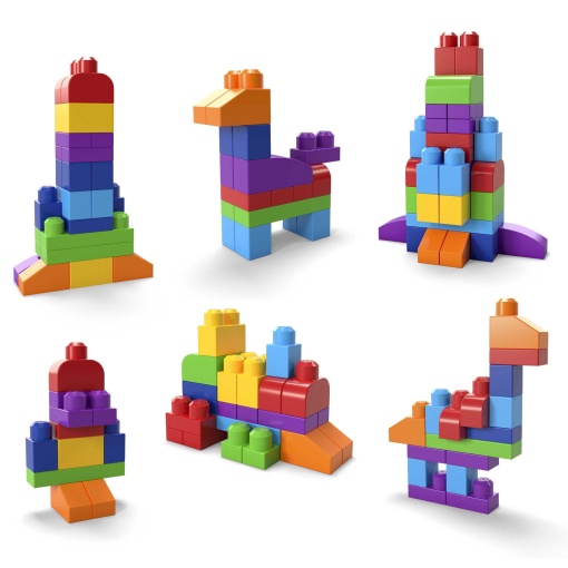 Mega Bloks 60 peças cores brilhantes MATTEL