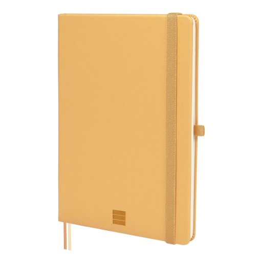 Caderno A5 capa dura FINOCAM Nexo pautado 72 folhas 80g camel
