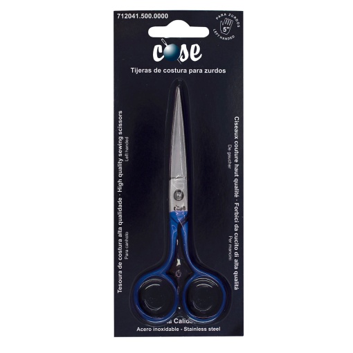 Tesoura de costura para esquerdinos 5" 12,5cm