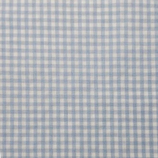 Tecido HILOGAR Delfina Seersucker xadrez branco azul celeste 140g 1x1,45m