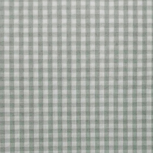 Tecido HILOGAR Delfina Seersucker xadrez branco verde 140g 1x1,45m