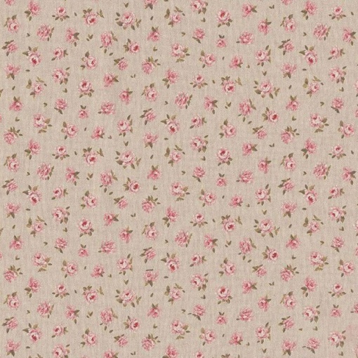 Tecido HILOGAR loneta halp Panama rose cru/rosa 205g 1x1,40m 66359