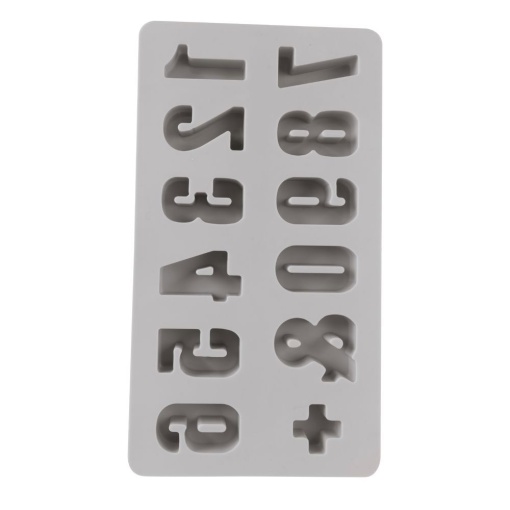 Molde de silicone números 14,5x26x1,2cm RAYHER