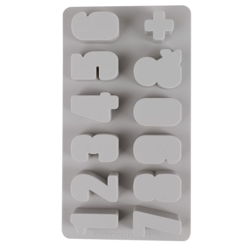 Molde de silicone números 14,5x26x1,2cm RAYHER