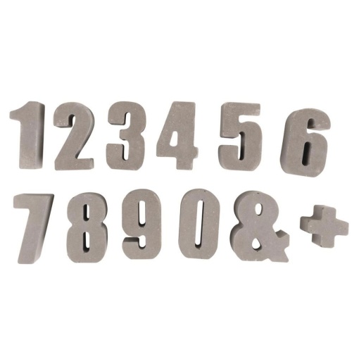 Molde de silicone números 14,5x26x1,2cm RAYHER