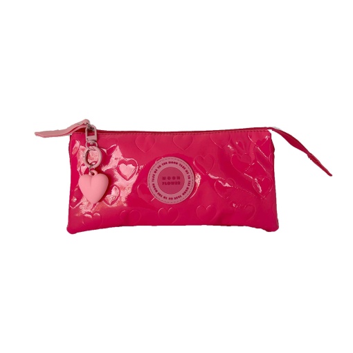 Estojo escolar AMBAR Moonflower Teen Pink Love 2025 triplo