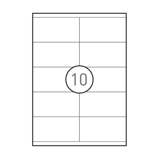 Etiquetas A4 105x57mm branco 100 folhas SIMPLY - 1000 unidades