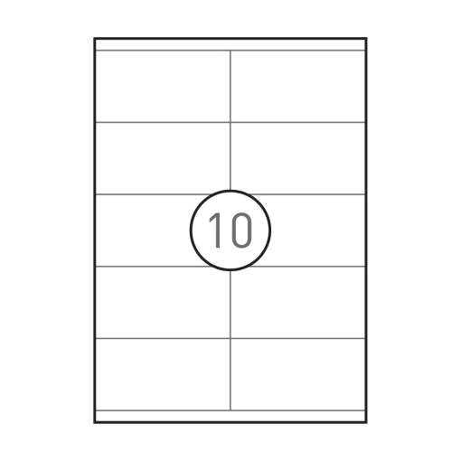 A4 labels 105x57mm white 100 sheets SIMPLY - 1000 units
