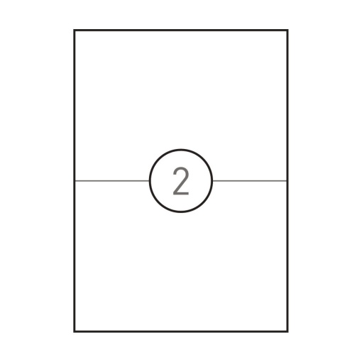 Etiquetas A4 210x148mm branco 100 folhas SIMPLY - 200 unidades